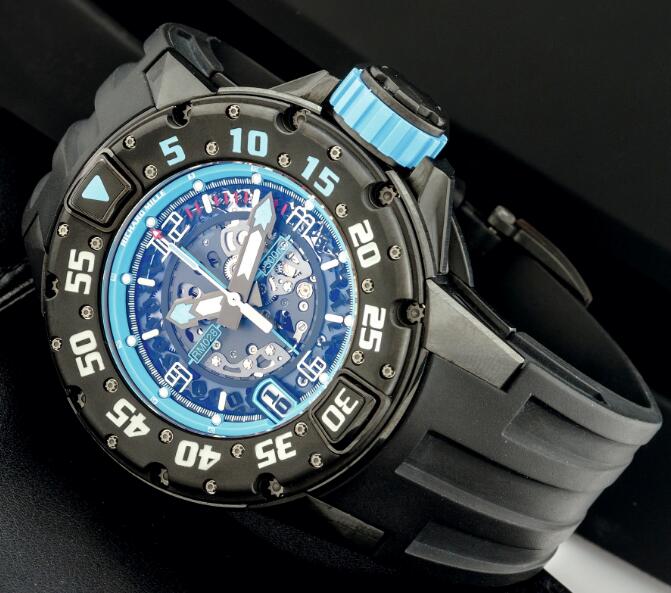 Replica Richard Mille RM 028 Diver Argentina Black Titanium watch Titanium Blue